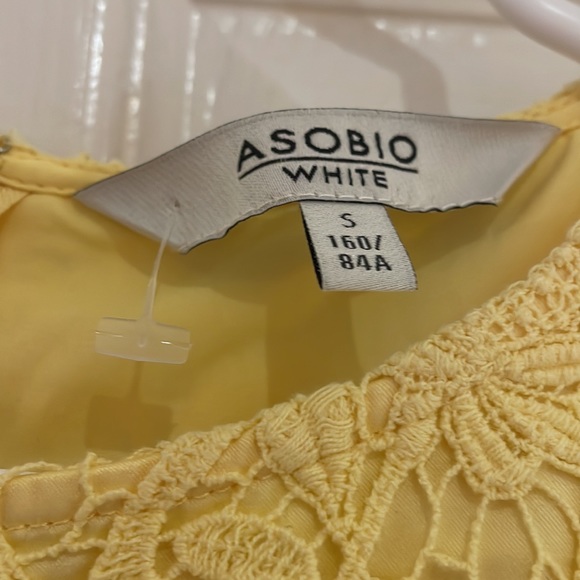 Yellow Lace Floral Summer Dress - Picture 4 of 4